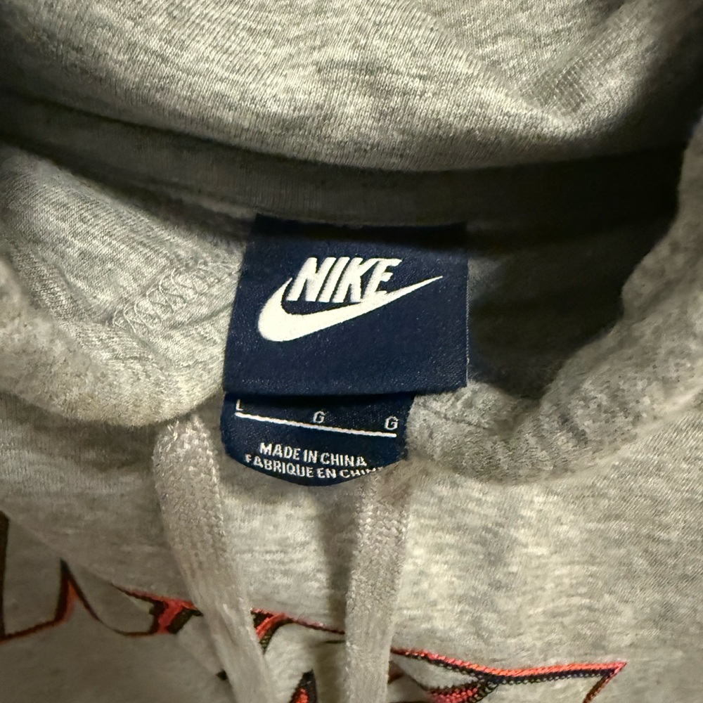Nike Gray Sweatshirt Hoodie Classic Style - Picture 3 of 4